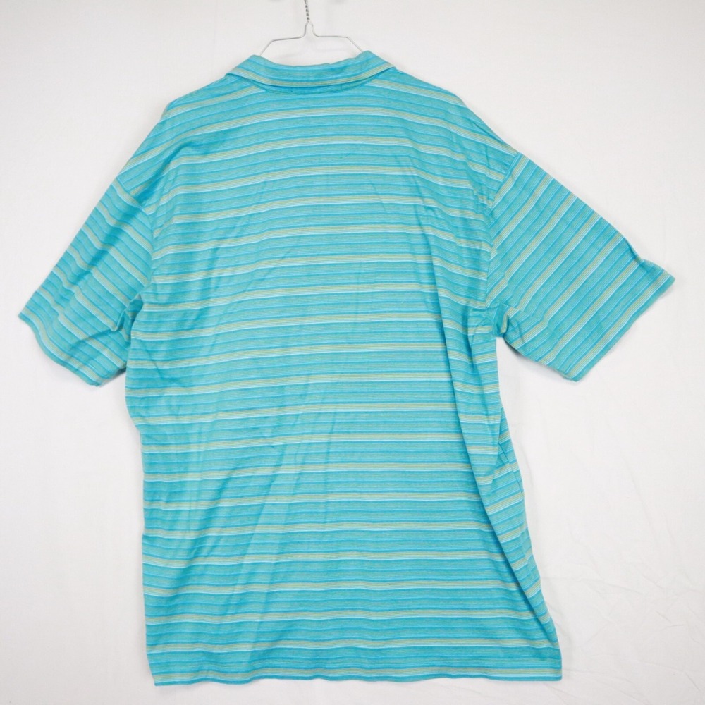 Nike Tiger Woods Polo Shirt Mens XL Golf Casual Knit Cotton Striped Short Sleeve - Picture 3 of 7